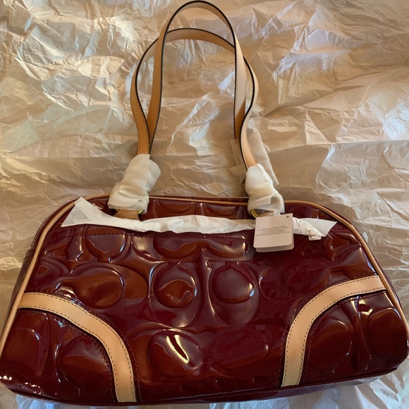 Coach Peyton Embossed Patent Satchel - Picture 4 of 8